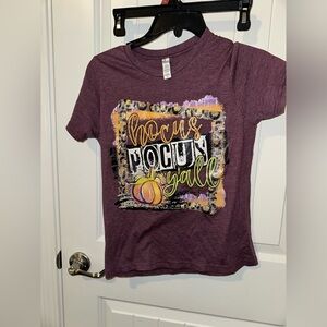 Bella Canvas Kids Hocus Pocus Y'all Tee - Purple